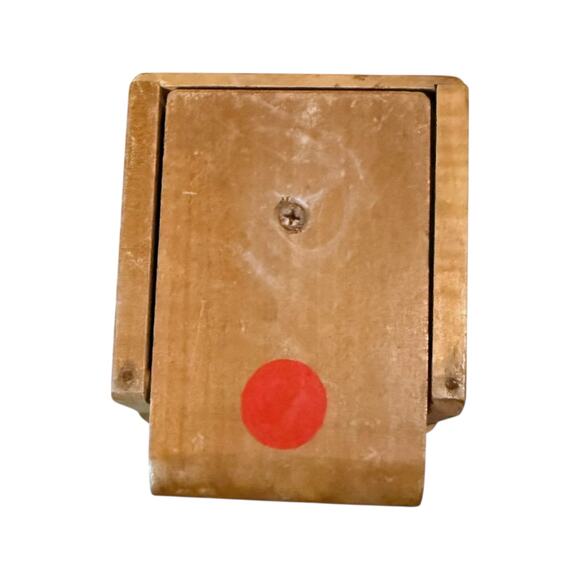 Vintage Creative Playthings Japan Wood Toy Clown in Box Jack-in-the-Box Clown - Picture 6 of 11